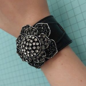 Floral western boho cuff bracelet